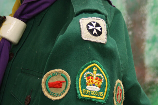 KQC-Queens Badge on 1950's era Sea Scout Uniform