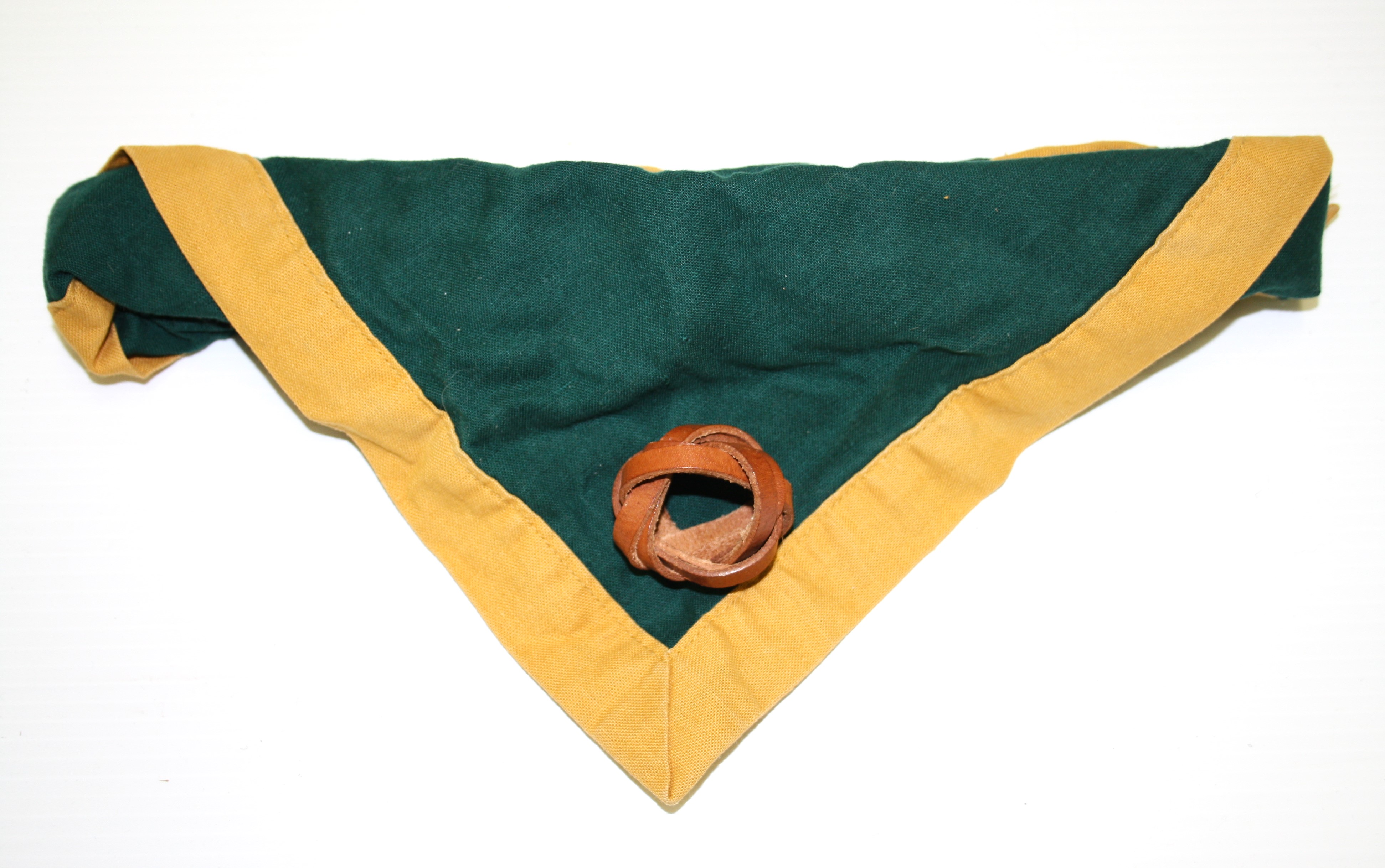 Green Necker with Yellow Border